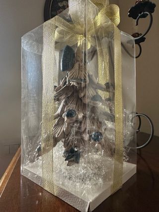 Albero Natale Ceramica Caltagirone Blu Beige