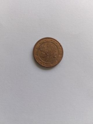 Moneda de 1 céntimo Alemania 2002