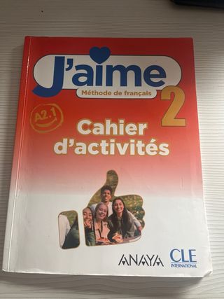 J'aime niveau 2 livre de l'élève