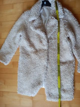 Abrigo pelo beige Talla M