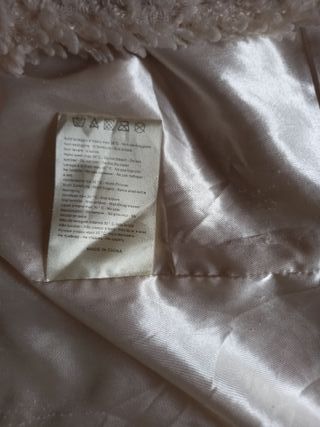 Abrigo pelo beige Talla M