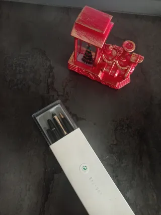 Set 3 Penne da Collezione Nere e Oro