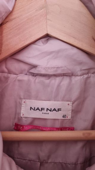 Plumífero Naf Naf rosa acolchado