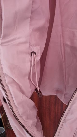 Plumífero Naf Naf rosa acolchado