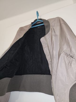 Chaqueta Zara Bomber Beige Talla S