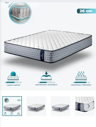 Colchón Híbrido Cecotec Nuevo + Somier