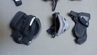 Patines de 4 ruedas blancos y morados