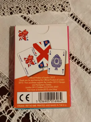 Mazzo di carte da gioco London 2012 Natale