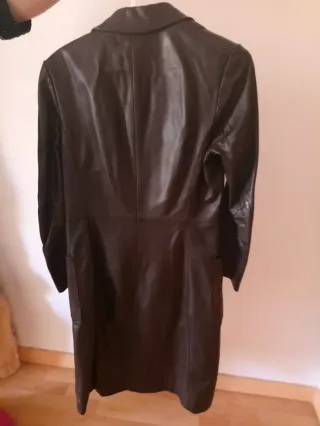 Abrigo piel Zara Marrón Talla M