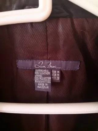 Abrigo piel Zara Marrón Talla M