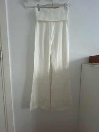 Conjunto Leggings Shein blancos y suadera talla S