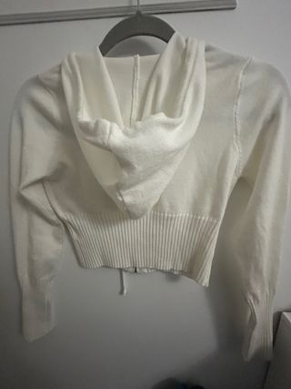 Conjunto Leggings Shein blancos y suadera talla S