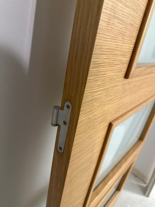 DOS UNIDADES Puertas de madera con cristal