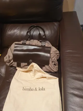 Bolsa Bimba y Lola fin de semana beige