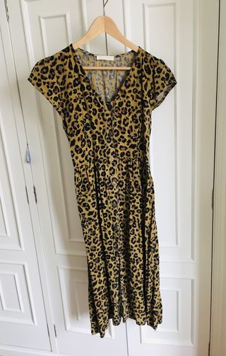 Vestido Leopardo Midi Talla M/L