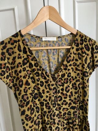 Vestido Leopardo Midi Talla M/L