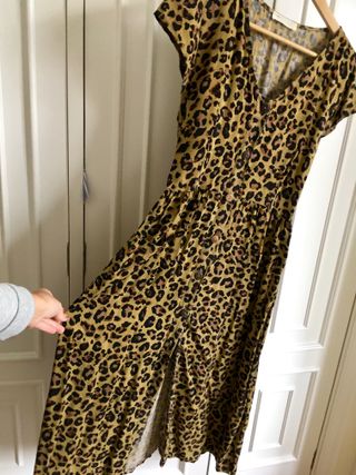 Vestido Leopardo Midi Talla M/L