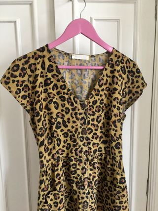 Vestido Leopardo Midi Talla M/L