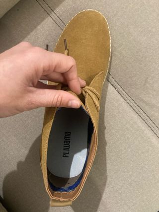 Botín serraje marrón