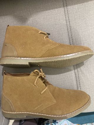 Botín serraje marrón