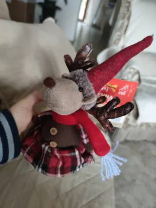 Renne Natalizie in Stoffa 27 cm