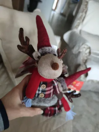Renne Natalizie in Stoffa 27 cm