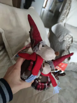 Renne Natalizie in Stoffa 27 cm