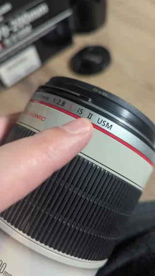 Canon EF 70-200mm f/2.8L IS II USM con FILTRO