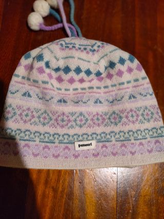 Cappello invernale Pancart lana panna lilla