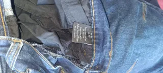 Pantalones vaqueros moto mujer T32