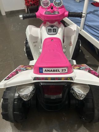 Quad eléctrico infantil rosa