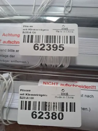 Estores enrollables blancos nuevos