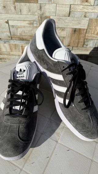 Adidas Gazelle Gris Blanco