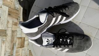 Adidas Gazelle Gris Blanco