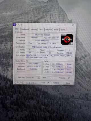 Placa Gigabyte B550I AORUS PRO + Ryzen 9 5900X
