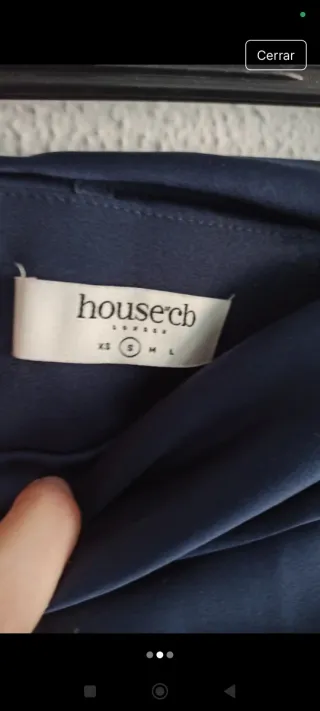 Vestido corto azul estilo corset