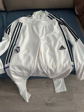 Chándal Adidas Real Madrid Blanco y Negro