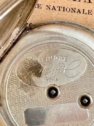 Antiguo reloj de bolsillo de cuerda por llave 1880