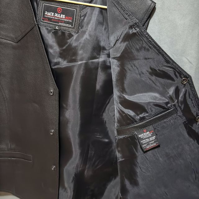 Chaleco de moto cuero Talla L