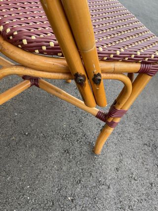 4 Sillas Francesas Rattan