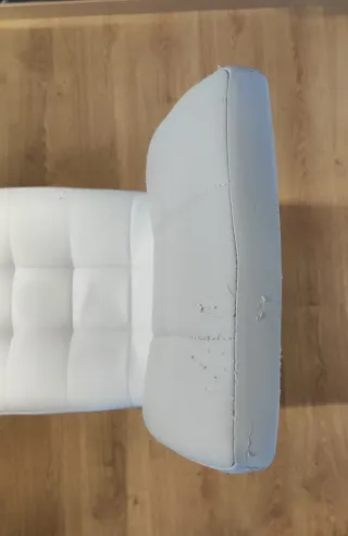 Mesa y 6 Sillas Comedor en blanco y acero