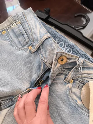 Pantalón campana vaquero XOXO mujer