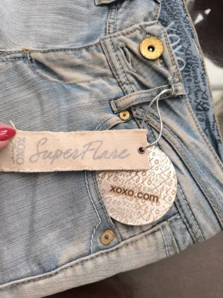 Pantalón campana vaquero XOXO mujer