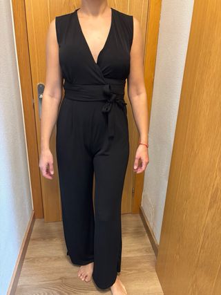 Mango Traje Pantalón Negro Mujer Talla M