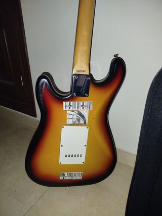 Guitarra eléctrica Greeta con amplificador