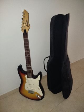 Guitarra eléctrica Greeta con amplificador