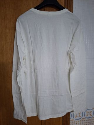 Camiseta hombre Benetton. NUEVA. Talla XL. Blanca