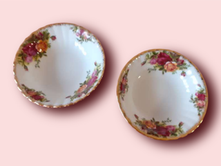 Par de cuencos Royal Albert Old Country Roses