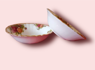 Par de cuencos Royal Albert Old Country Roses