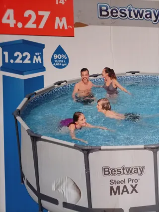 Piscina Bestway Steel Pro MAX 4.27m